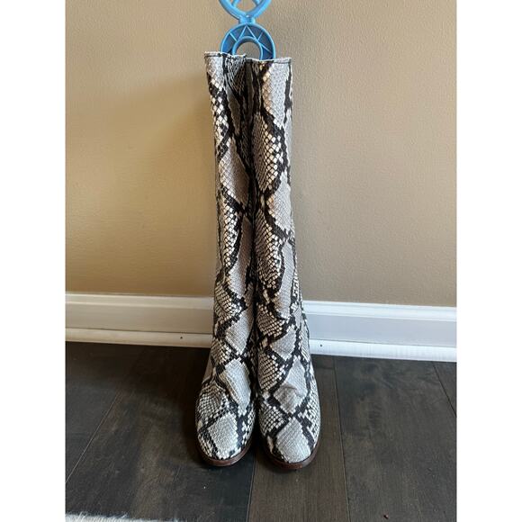 Women’s JCrew Python Print boot - Picture 1 of 3